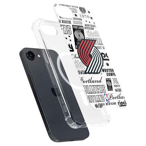 NBA Portland Trail Blazers Historic Blast iPhone 16e MagSafe Case