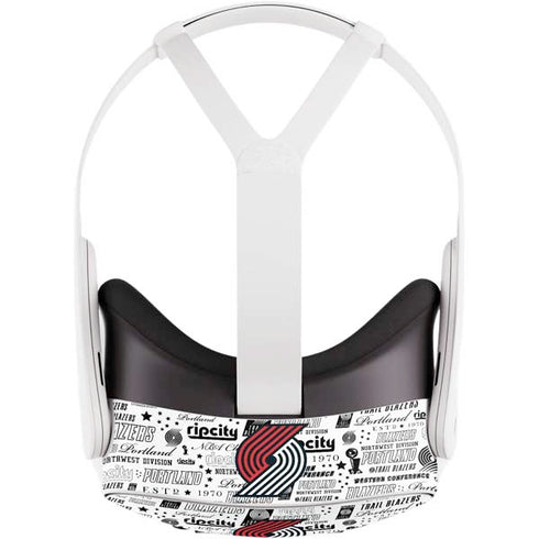 NBA Portland Trail Blazers Historic Blast Meta Quest 3S Skin