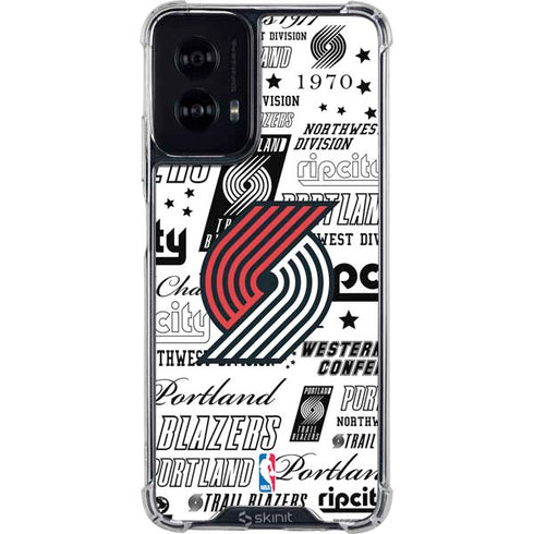 NBA Portland Trail Blazers Historic Blast Moto G Power 5G (2024) Clear Case