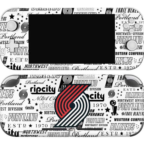 NBA Portland Trail Blazers Historic Blast Nintendo Switch Lite Skin