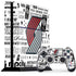 NBA Portland Trail Blazers Historic Blast PS4 Console and Controller Bundle Skin