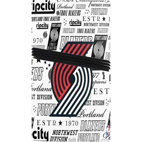 NBA Portland Trail Blazers Historic Blast PS5 Pro Console Skin