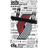 NBA Portland Trail Blazers Historic Blast PS5 Pro Console Skin