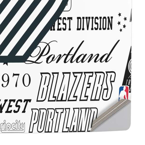 NBA Portland Trail Blazers Historic Blast PS5 Pro Console Skin