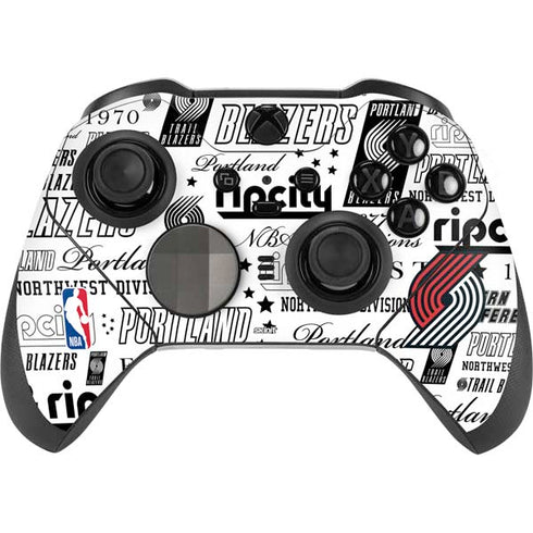 NBA Portland Trail Blazers Historic Blast Xbox Elite Wireless Controller Series 2 Skin
