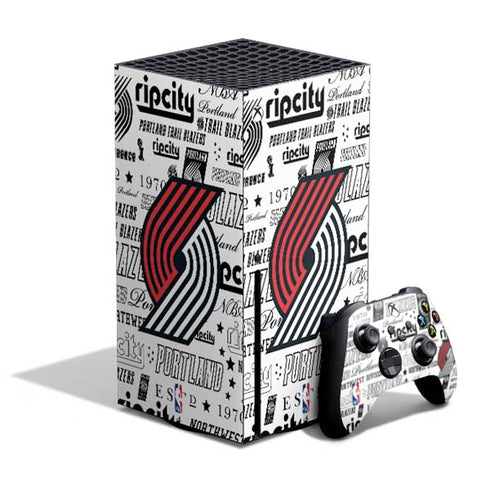 NBA Portland Trail Blazers Historic Blast Xbox Series X Bundle Skin