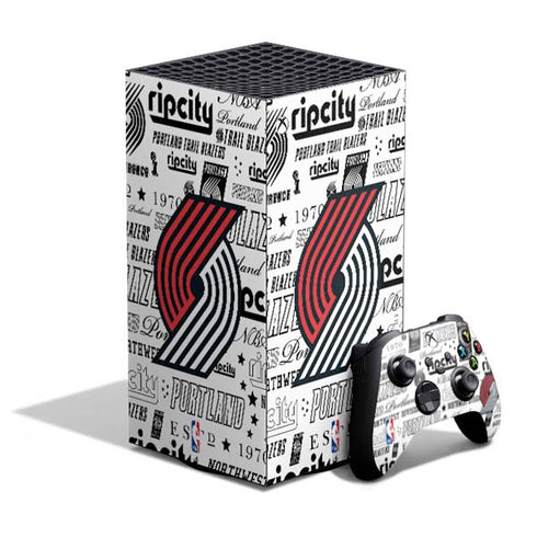 NBA Portland Trail Blazers Historic Blast XBox Series X Digital Edition Bundle Skin
