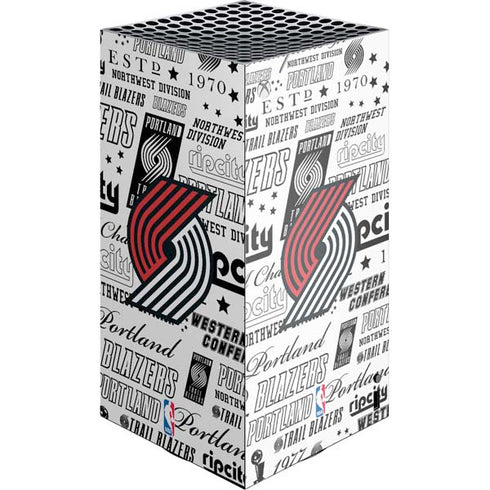 NBA Portland Trail Blazers Historic Blast XBox Series X Digital Edition Console Skin