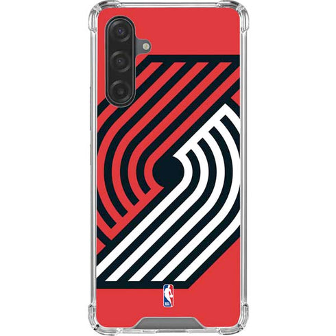 NBA Portland Trail Blazers Large Logo Galaxy A17 Clear Case
