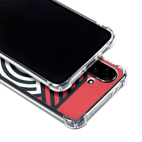 NBA Portland Trail Blazers Large Logo Galaxy A36 5G Clear Case