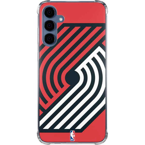 NBA Portland Trail Blazers Large Logo Galaxy A55 5G Clear Case