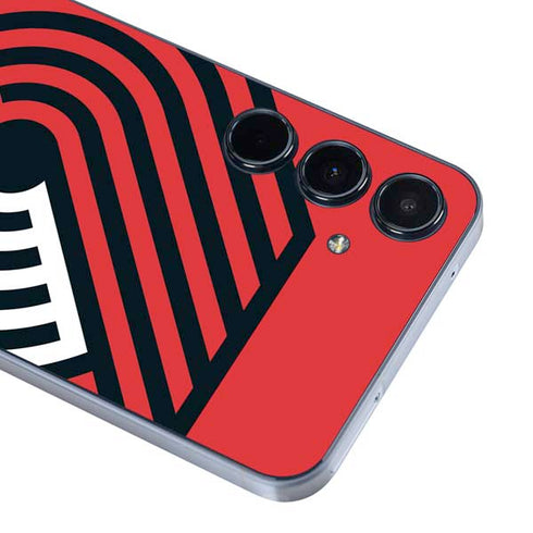 NBA Portland Trail Blazers Large Logo Galaxy A55 5G Skin