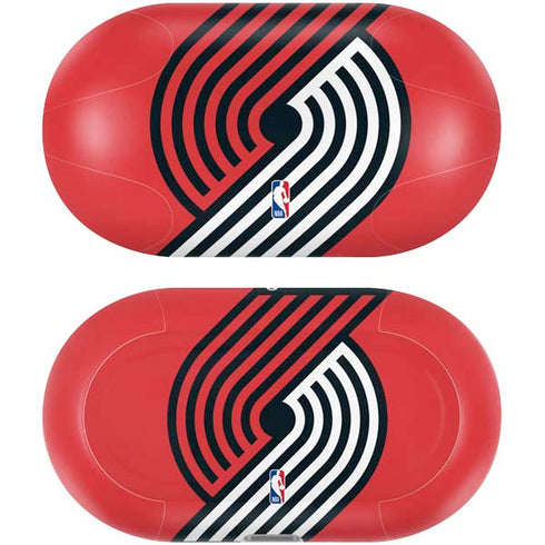 NBA Portland Trail Blazers Large Logo Galaxy Buds Plus Skin