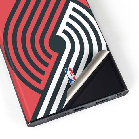 NBA Portland Trail Blazers Large Logo Galaxy Skins