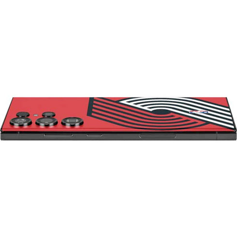 NBA Portland Trail Blazers Large Logo Galaxy Skins