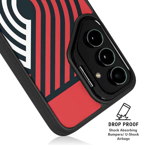 NBA Portland Trail Blazers Large Logo Galaxy S24 FE Kickstand Case