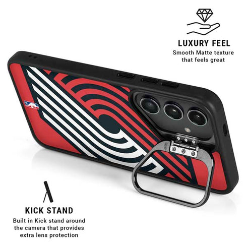 NBA Portland Trail Blazers Large Logo Galaxy S24 Plus Kickstand Case