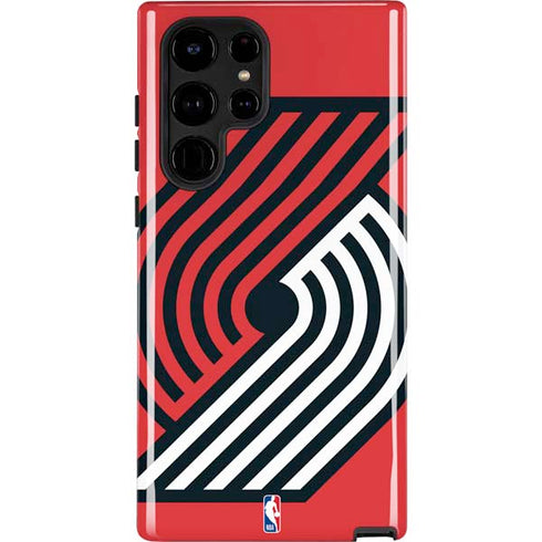 NBA Portland Trail Blazers Large Logo Galaxy Cases