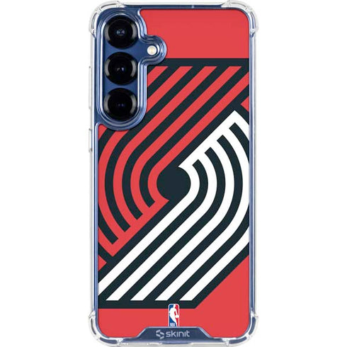 NBA Portland Trail Blazers Large Logo Galaxy S25 Clear Case
