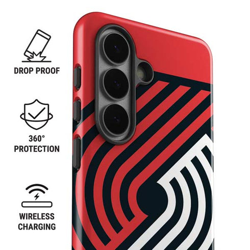 NBA Portland Trail Blazers Large Logo Galaxy S26 Impact Case