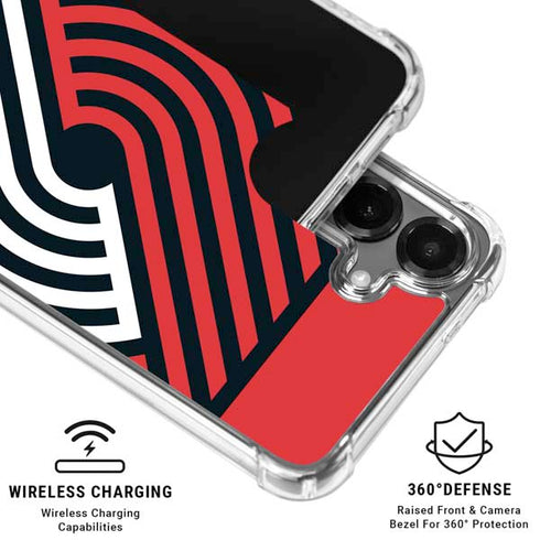 NBA Portland Trail Blazers Large Logo Galaxy S26 Plus Clear Case