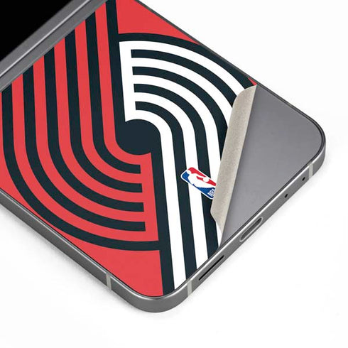 NBA Portland Trail Blazers Large Logo Galaxy Z Flip6 Skin