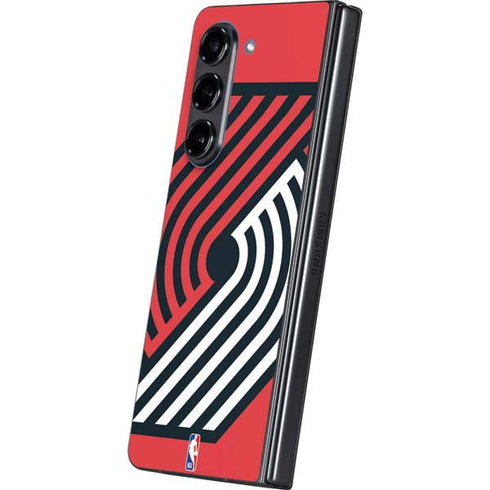 NBA Portland Trail Blazers Large Logo Galaxy Z Fold5 5G Skin