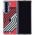 NBA Portland Trail Blazers Large Logo Galaxy Z Fold6 Clear Case