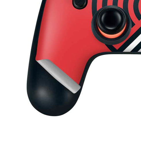 NBA Portland Trail Blazers Large Logo Google Stadia Controller Skin