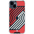 NBA Portland Trail Blazers Large Logo iPhone 15 Clear Case