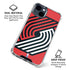 NBA Portland Trail Blazers Large Logo iPhone 15 Clear Case