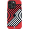 NBA Portland Trail Blazers Large Logo iPhone 15 Pro Impact Case