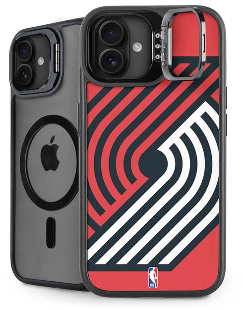 NBA Portland Trail Blazers Large Logo iPhone 16 Plus Kickstand Case
