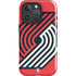NBA Portland Trail Blazers Large Logo iPhone 16 Pro Impact Case