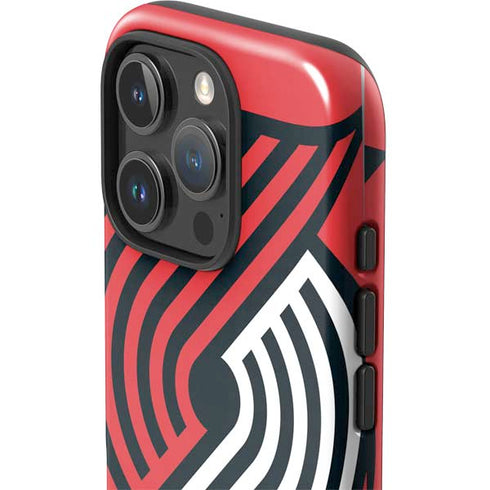 NBA Portland Trail Blazers Large Logo iPhone 16 Pro Impact Case