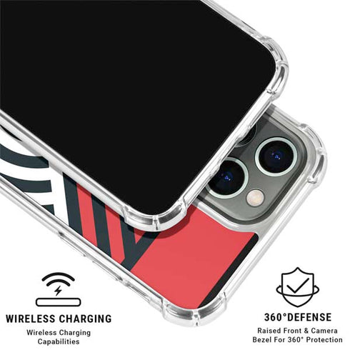 NBA Portland Trail Blazers Large Logo iPhone 16 Pro Max Clear Case
