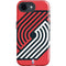 NBA Portland Trail Blazers Large Logo iPhone 16e Impact Case
