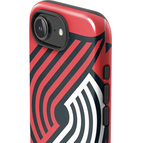 NBA Portland Trail Blazers Large Logo iPhone 16e Impact Case