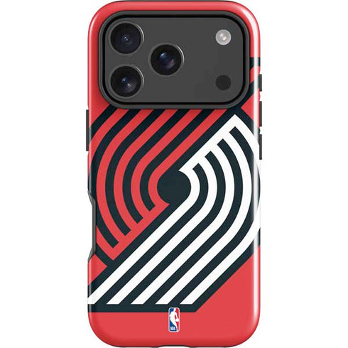 NBA Portland Trail Blazers Large Logo iPhone 18 Pro Impact Case