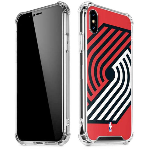 NBA Portland Trail Blazers Large Logo iPhone X/XS Clear Case