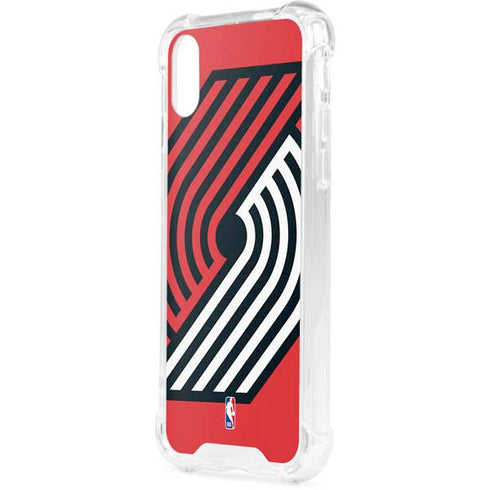 NBA Portland Trail Blazers Large Logo iPhone XS Clear Case