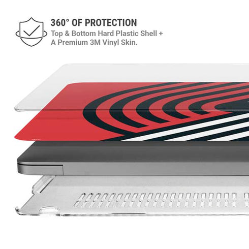 NBA Portland Trail Blazers Large Logo MacBook Cases