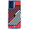 NBA Portland Trail Blazers Large Logo Moto G 5G (2024) Clear Case