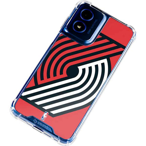 NBA Portland Trail Blazers Large Logo Moto G 5G (2024) Clear Case