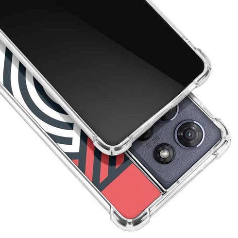 NBA Portland Trail Blazers Large Logo Moto G Play 5G (2025) Clear Case