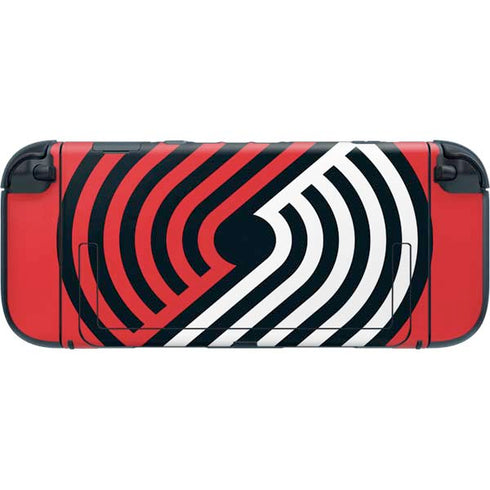 NBA Portland Trail Blazers Large Logo Nintendo Switch 2 (2025) with Joy-Con Skin