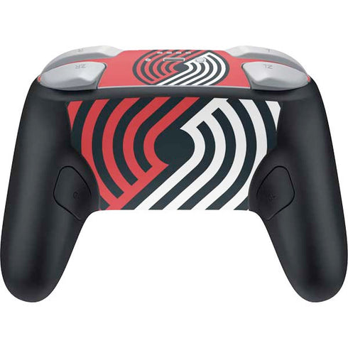 NBA Portland Trail Blazers Large Logo Nintendo Switch 2 (2025) Pro Controller Skin
