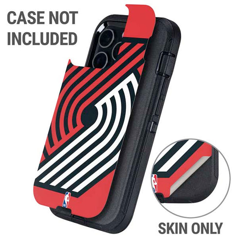 NBA Portland Trail Blazers Large Logo Otterbox Defender iPhone Skin