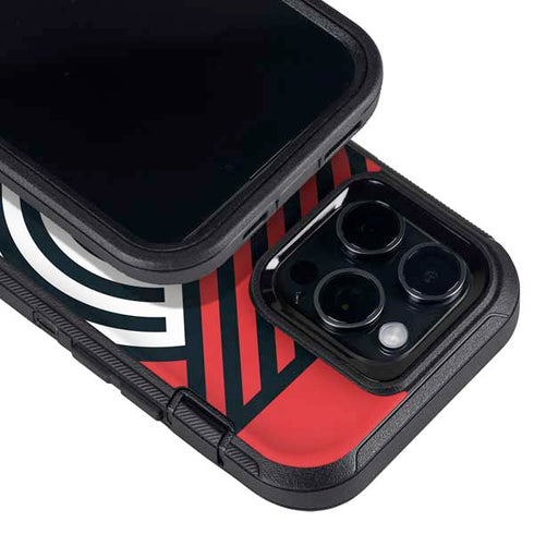 NBA Portland Trail Blazers Large Logo Otterbox Defender iPhone Skin