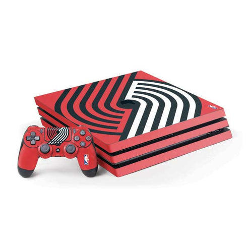 NBA Portland Trail Blazers Large Logo PlayStation PS4 Skins